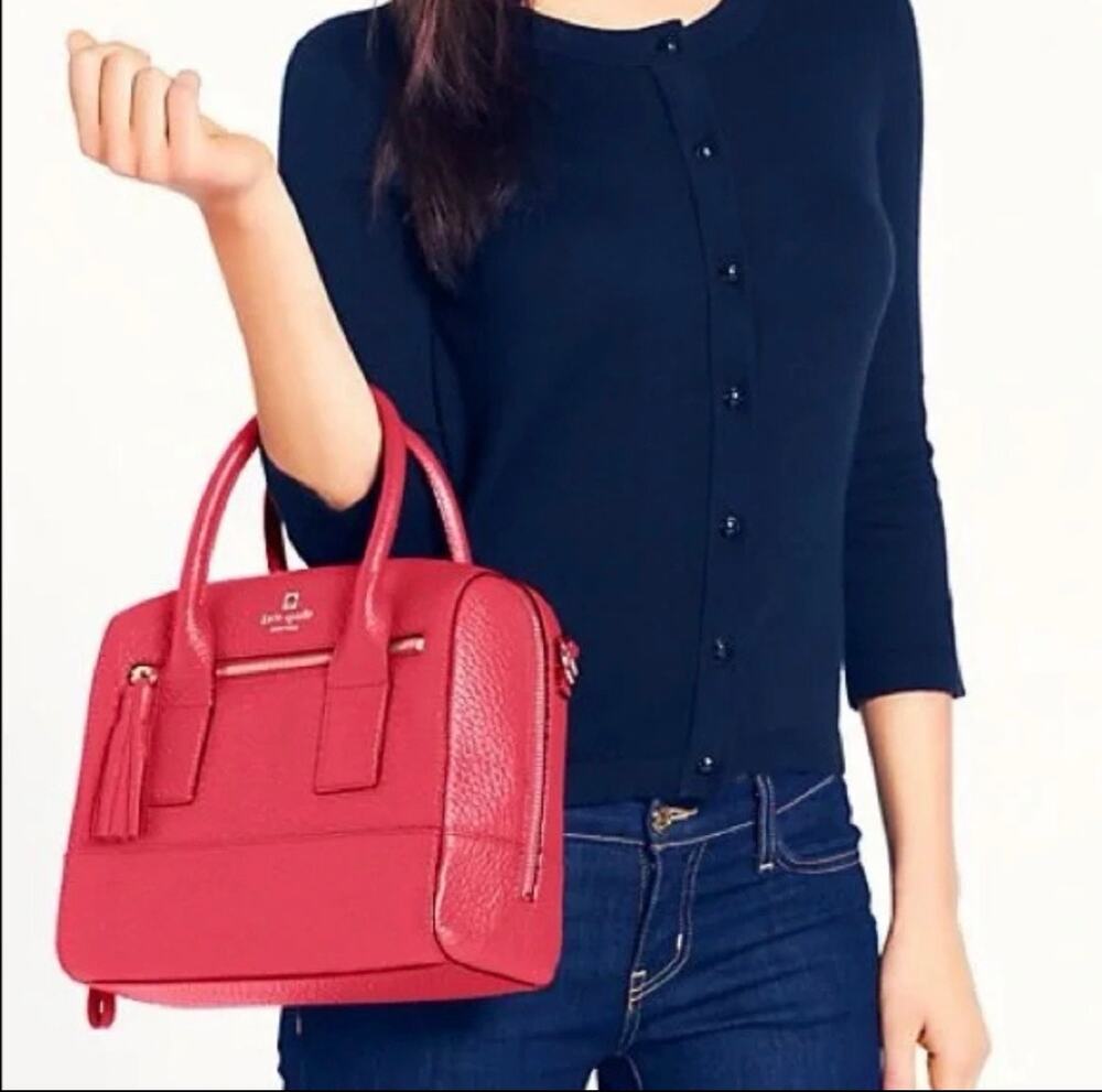NWT KATE SPADE Alesa Southport Avenue Ringwald Pink Leather Bag